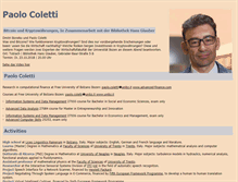 Tablet Screenshot of paolocoletti.it